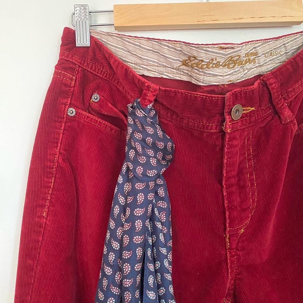 Eddie Bauer red corduroy pants